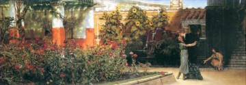 Sir Lawrence Alma Tadema Painting - A Hearty Welcome Romantic Sir Lawrence Alma Tadema
